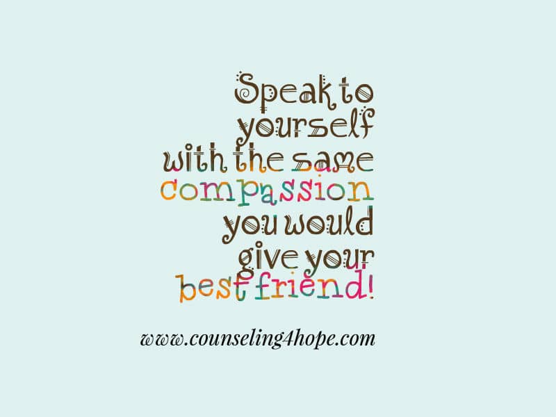 Be a Friend to Yourself